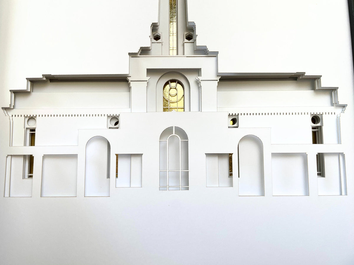 Mt. Timpanogos Temple Art Shadow Box