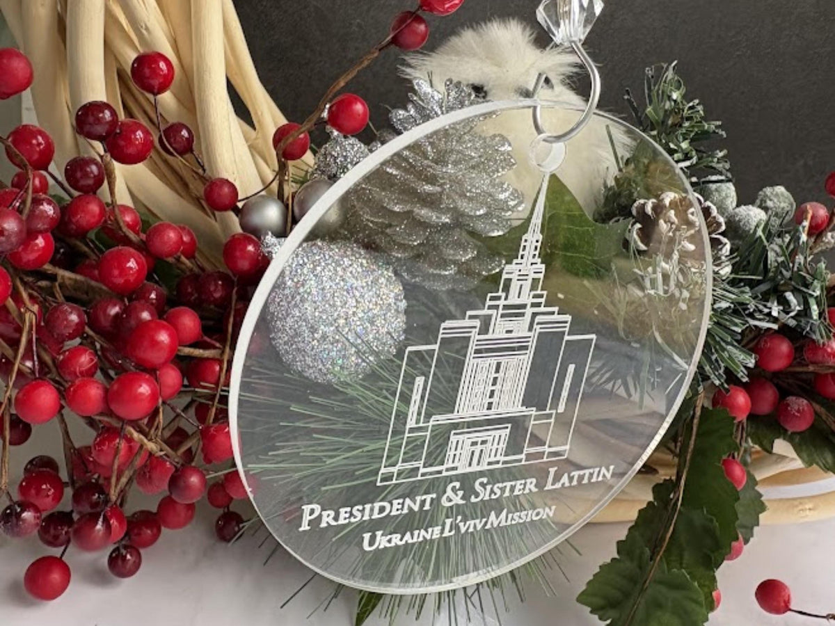 Temple Ornament - Christmas Gift for Missionaries & Mission Presidents