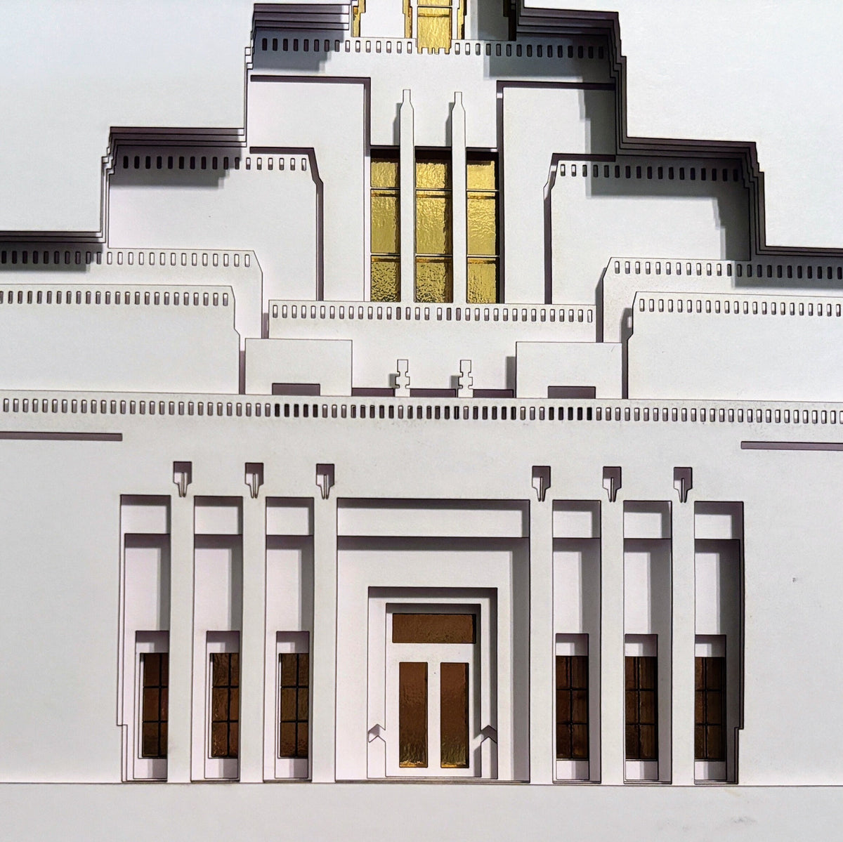 Draper Temple Art Shadow Box