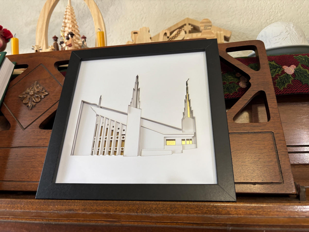 Las Vegas Temple Art Shadow Box