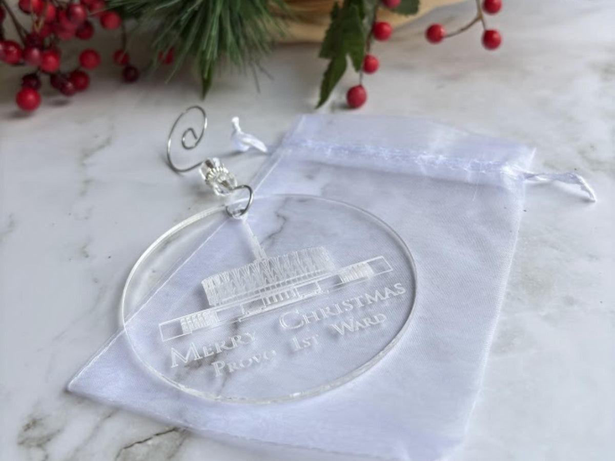 Bulk Orders: Temple Ornament - Christmas Gift for Wards and Relief Society
