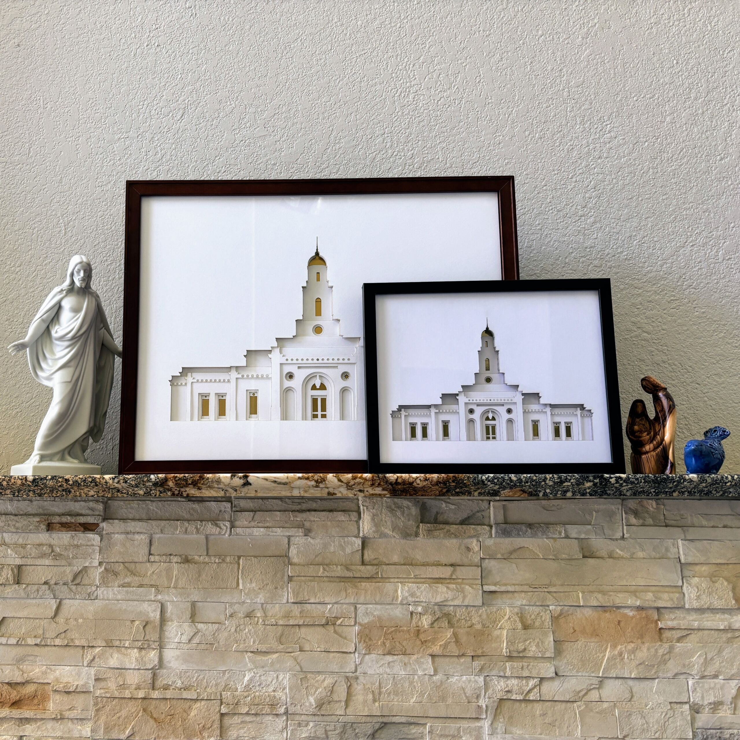 Large Paper Temple Art - 16"x20" image 0