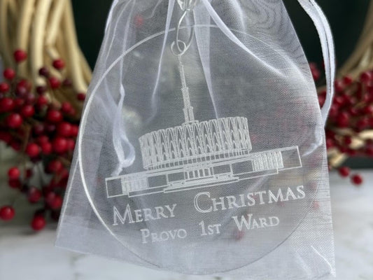 Bulk Orders: Temple Ornament - Christmas Gift for Wards and Relief Society