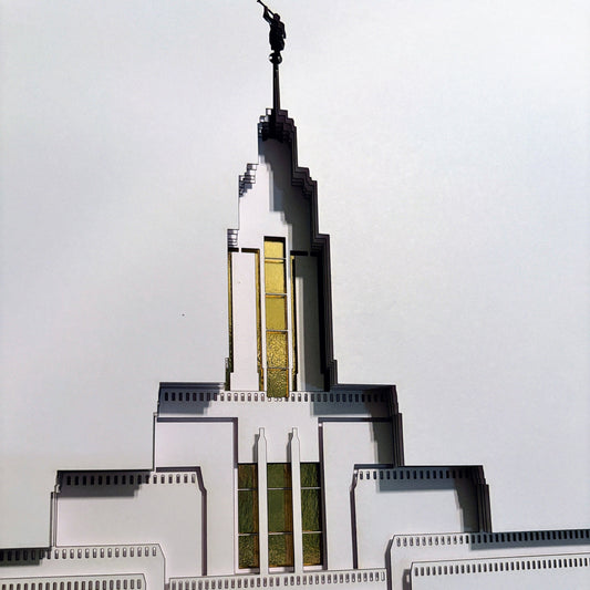 Draper Temple Art Shadow Box