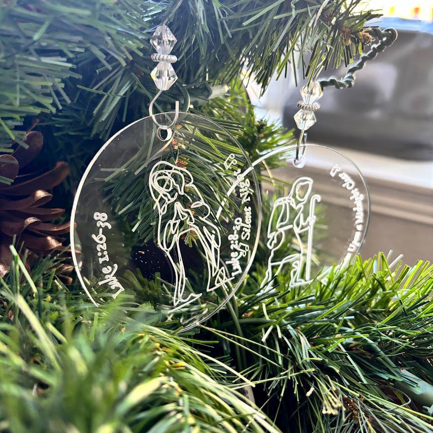Christmas Nativity Countdown: 12 Days Advent Ornaments