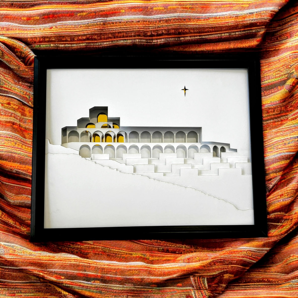 BYU Jerusalem Center Shadow Box Art: BYU JC