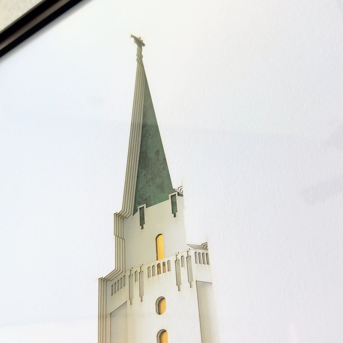 Houston Temple Art Shadow Box: TX Temple