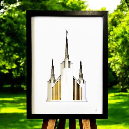 16"x20" Any Temple Art - Custom Paper Temple Design
