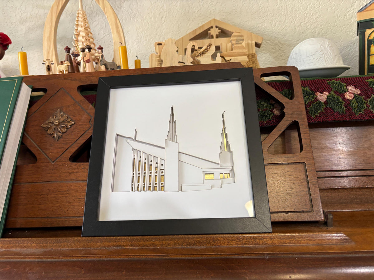 Las Vegas Temple Art Shadow Box