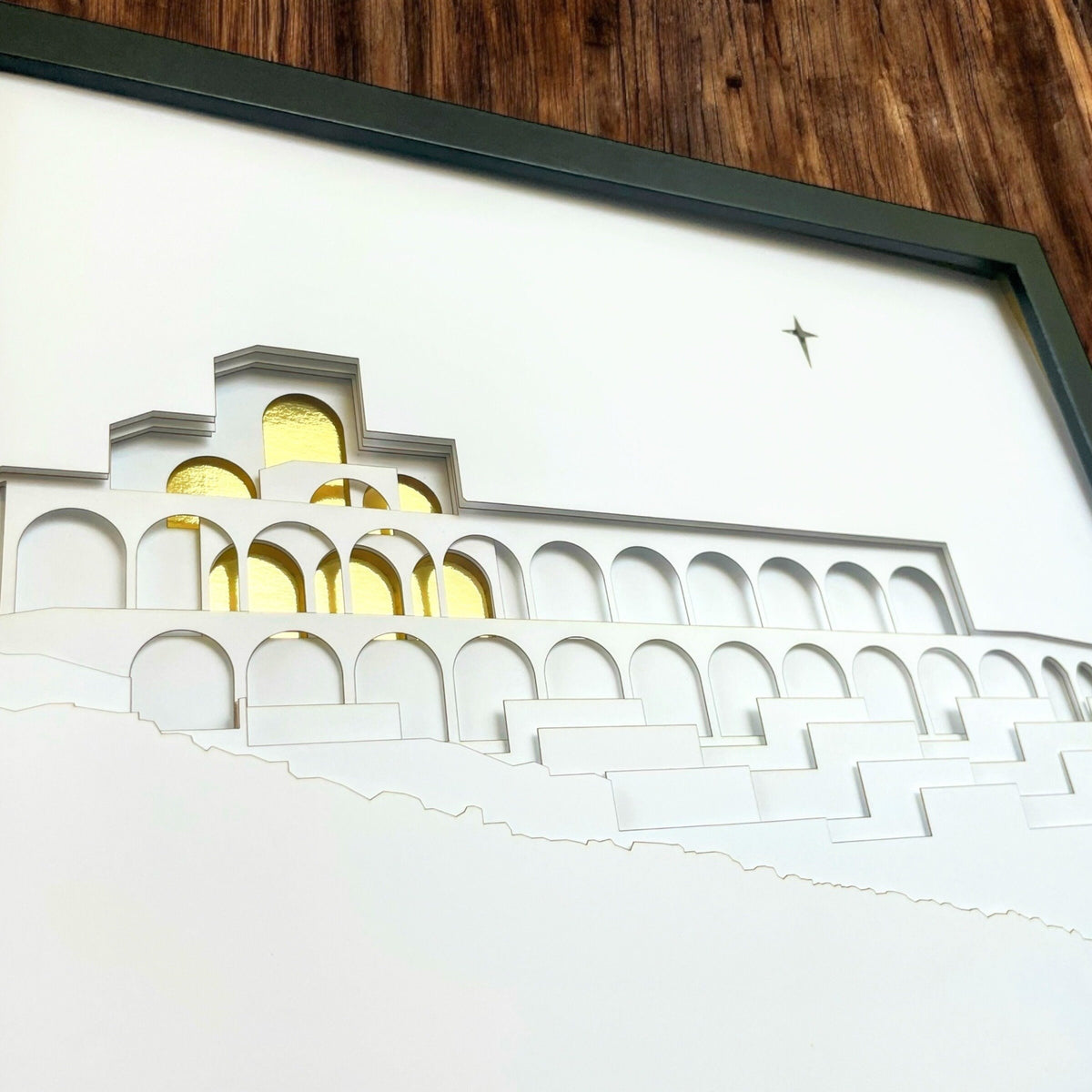 BYU Jerusalem Center Shadow Box Art: BYU JC