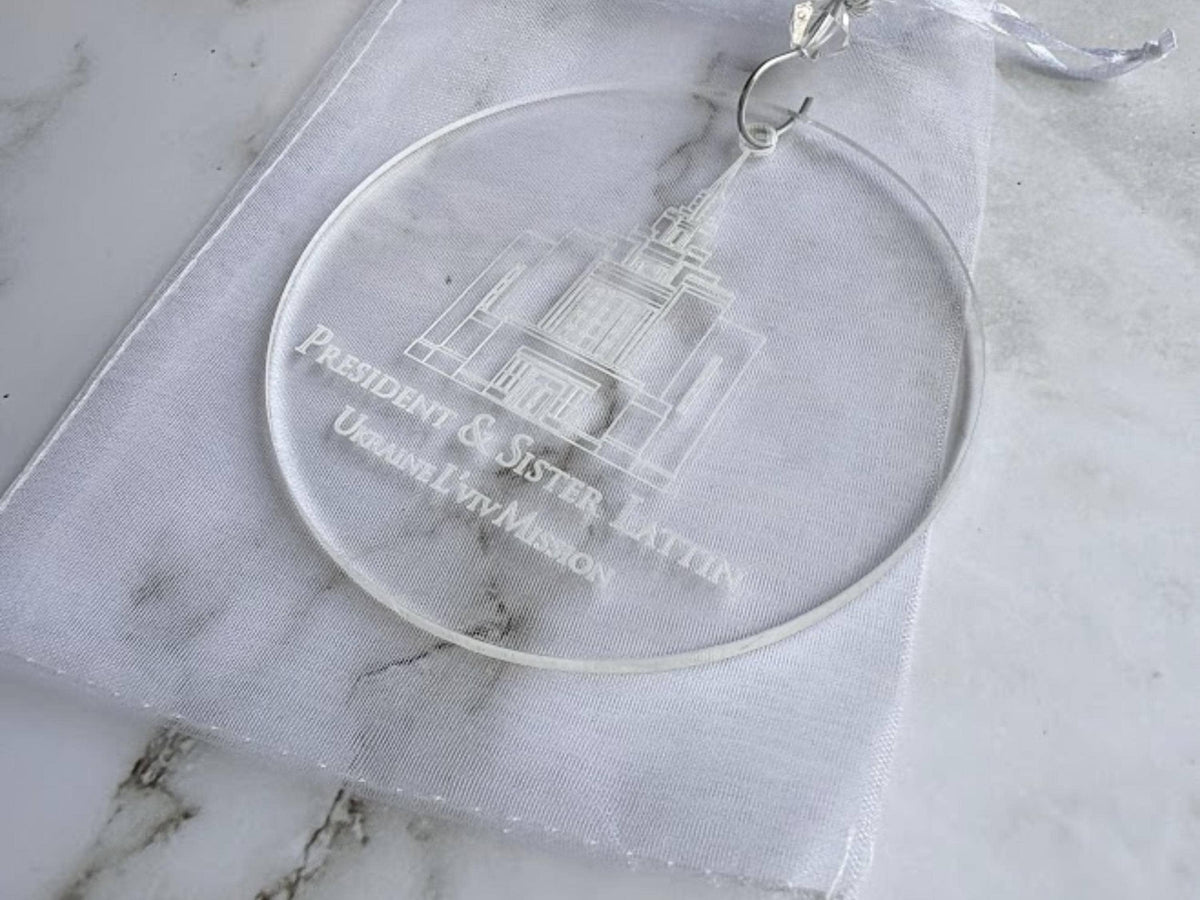 Temple Ornament - Christmas Gift for Missionaries & Mission Presidents