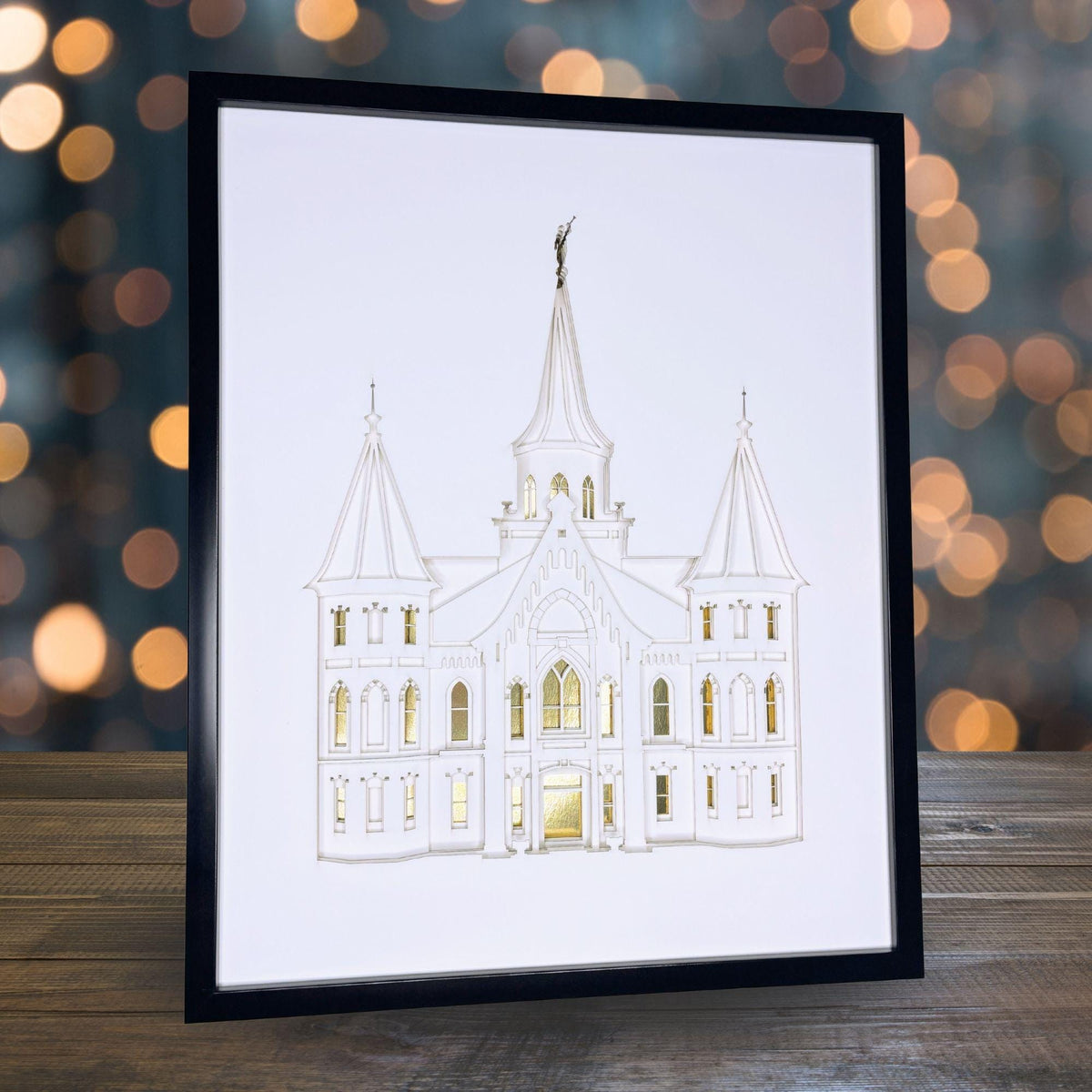 Provo City Center Temple Shadow Box Art