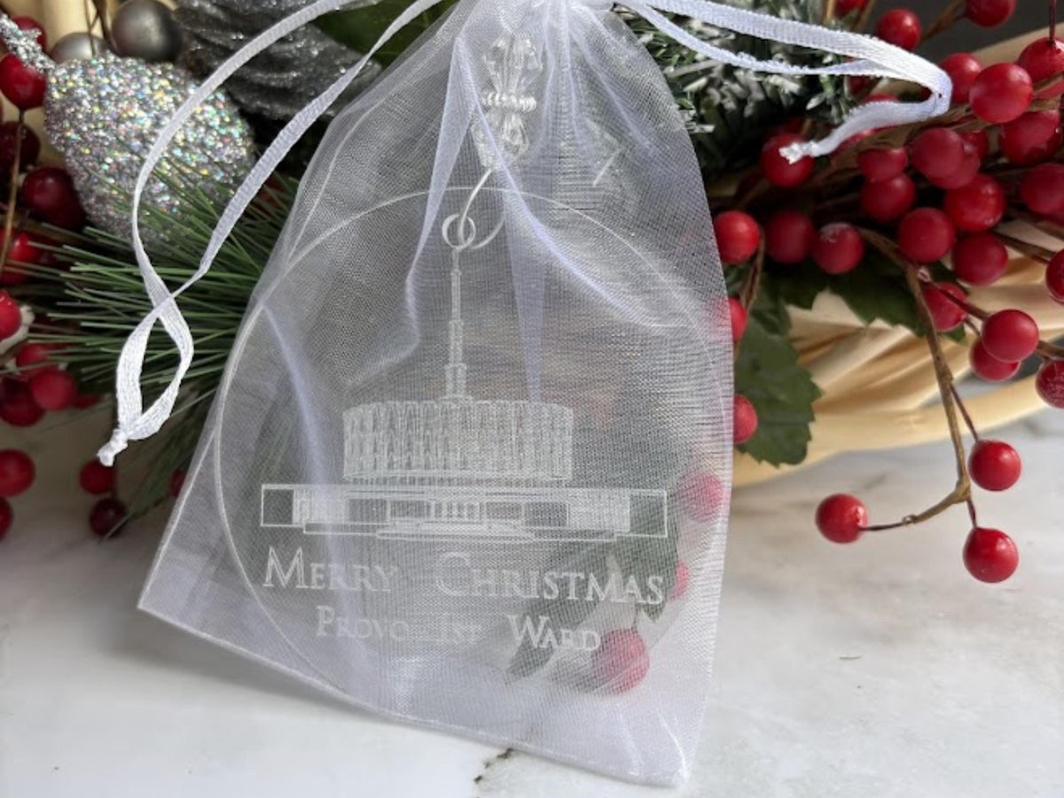 Bulk Orders: Temple Ornament - Christmas Gift for Wards and Relief Society