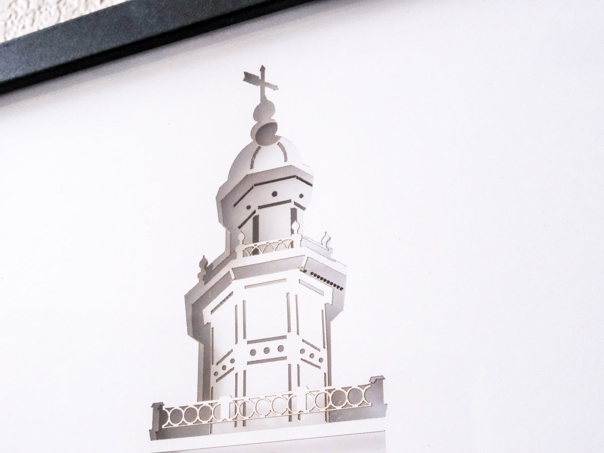 St. George Temple Art Shadow Box
