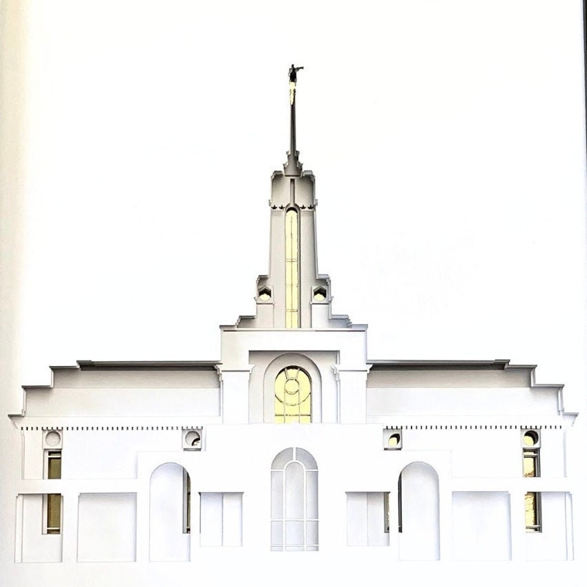 Mt. Timpanogos Temple Art Shadow Box