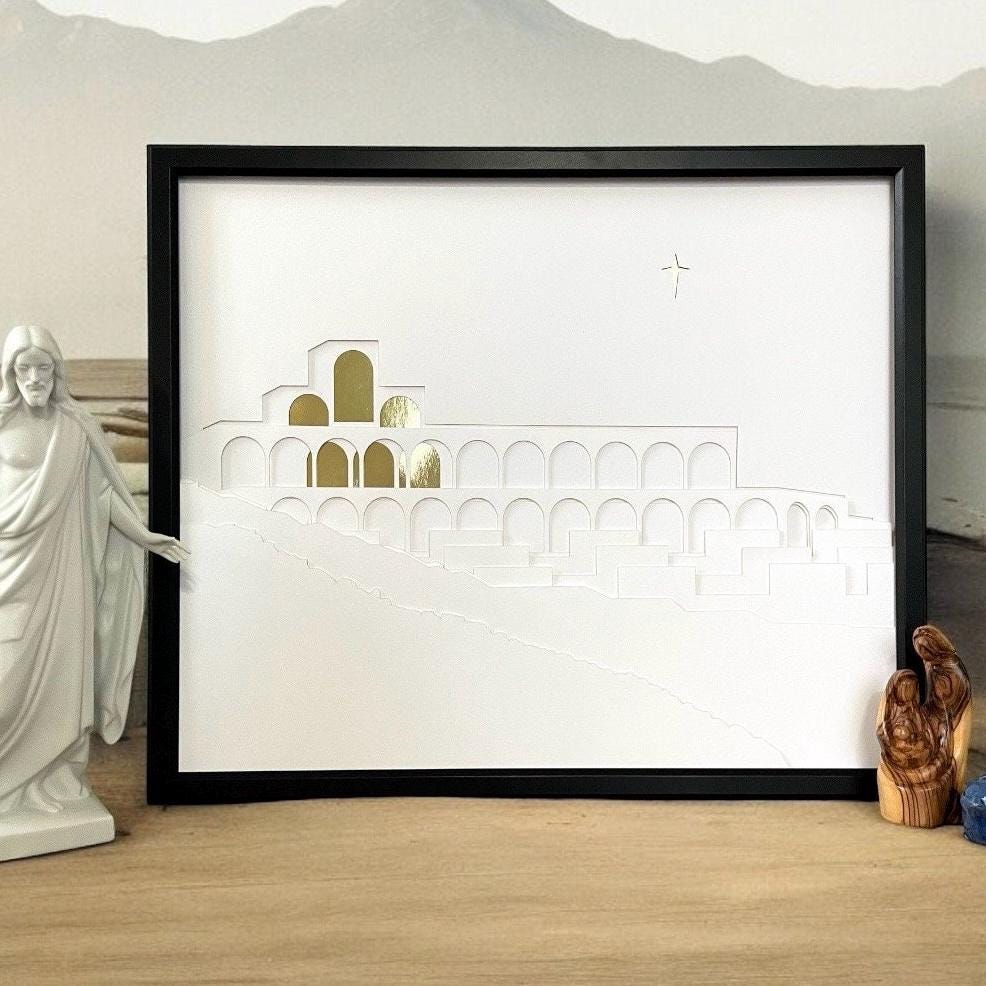 11"x14" Temple Art Shadow Box