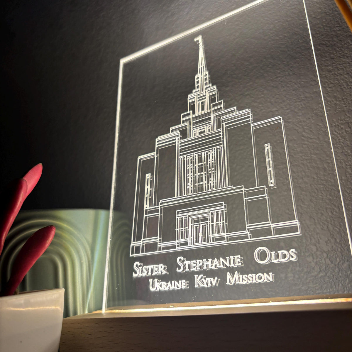 Custom Temple Night Light: Special Temple Gift