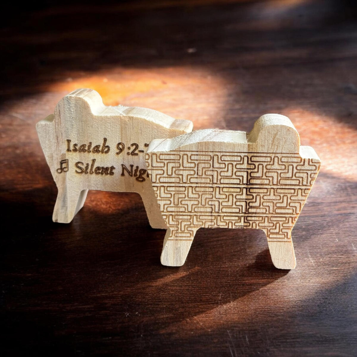 Wood Advent Nativity Set – 12 Days of Christmas Countdown