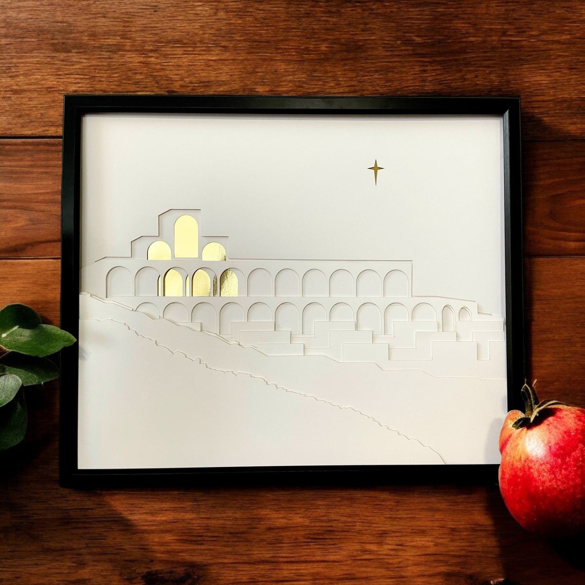 BYU Jerusalem Center Shadow Box Art: BYU JC