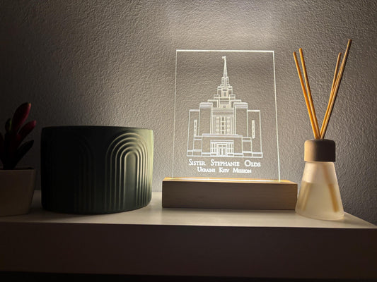 Custom Temple Night Light: Special Temple Gift
