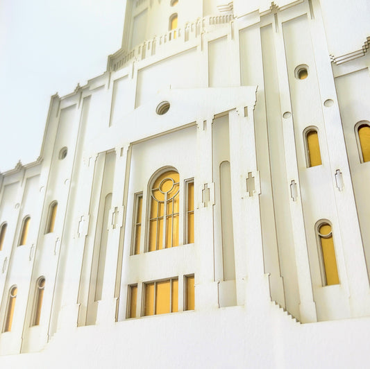 Houston Temple Art Shadow Box: TX Temple