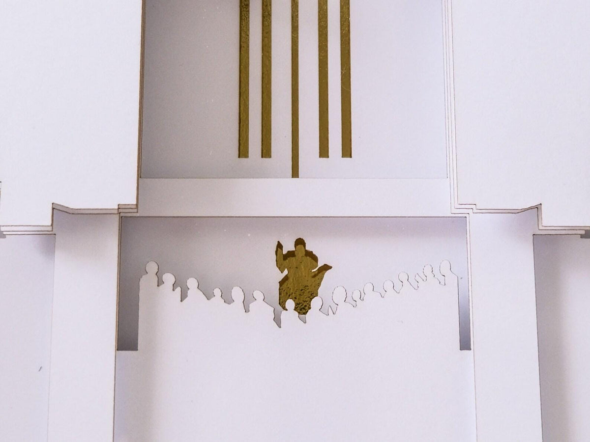 8"x8" Small Temple Art Shadow Box