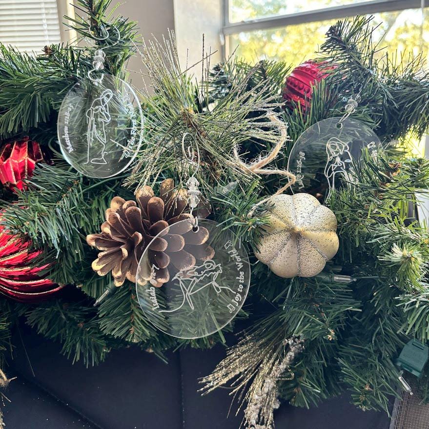 Christmas Nativity Countdown: 12 Days Advent Ornaments