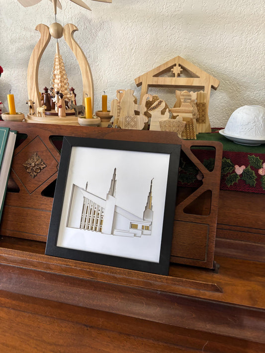 Las Vegas Temple Art Shadow Box