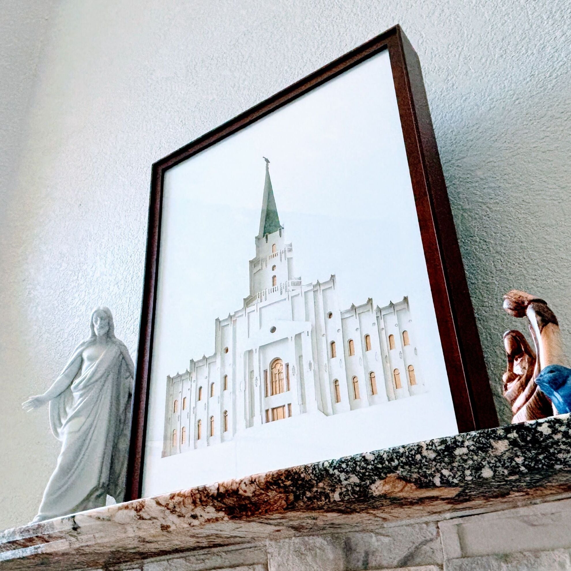 Houston Temple Art - Houston, TX Paper Temple Art image 0