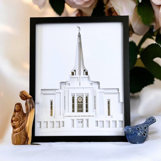 Gilbert Arizona Temple Art Shadow Box