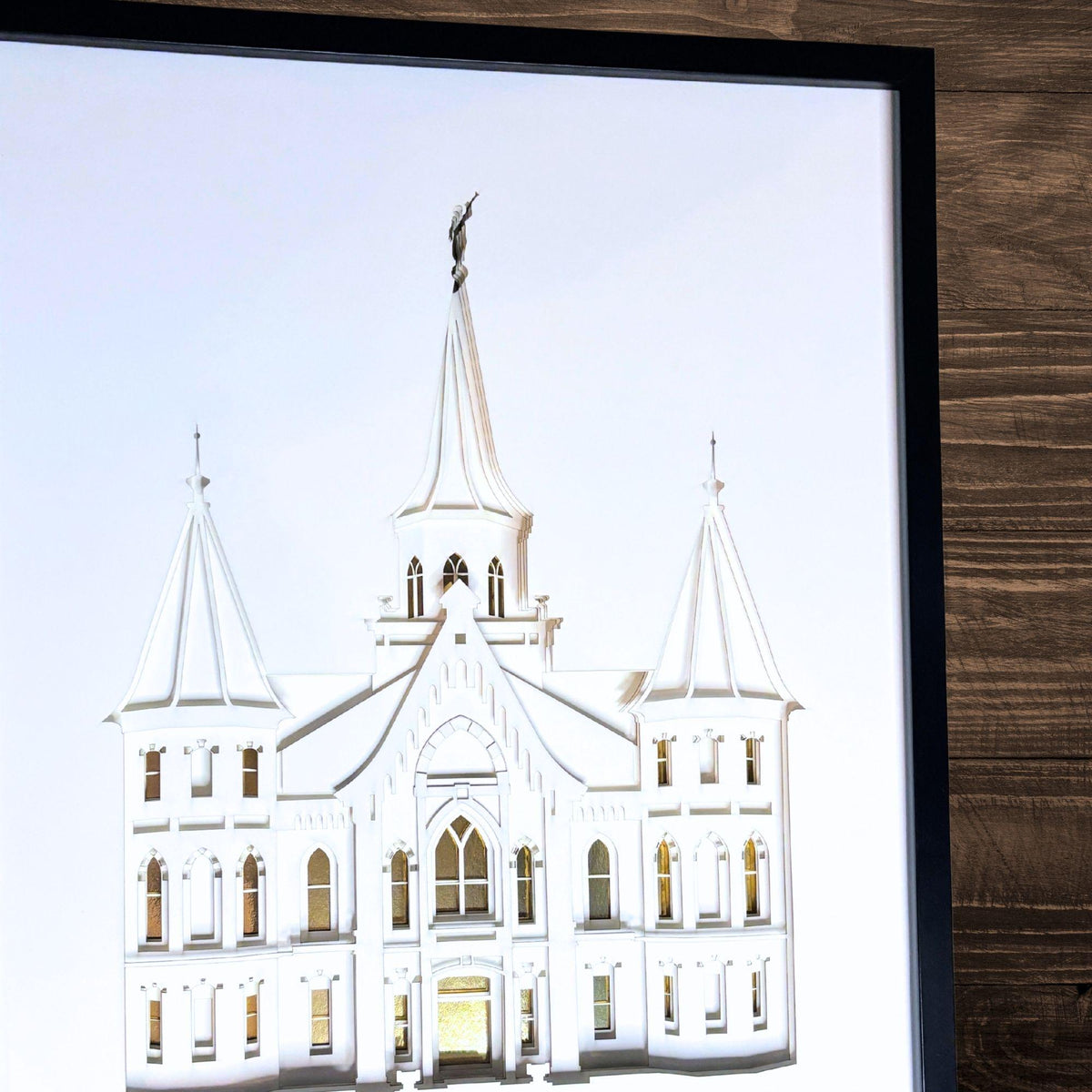 Provo City Center Temple Shadow Box Art