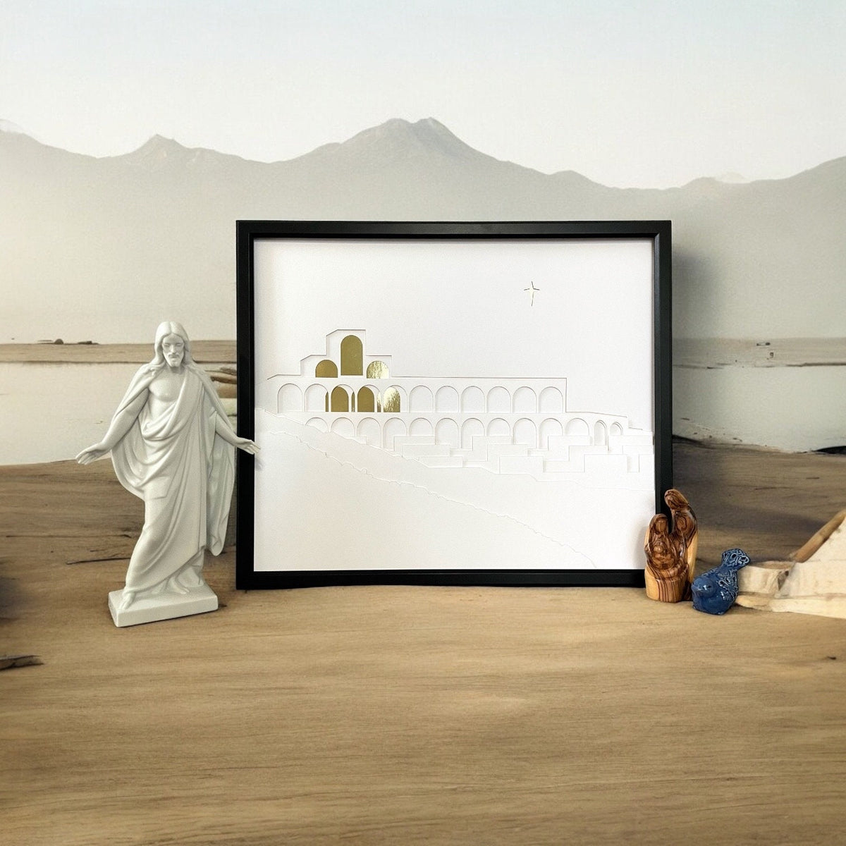 BYU Jerusalem Center Shadow Box Art: BYU JC