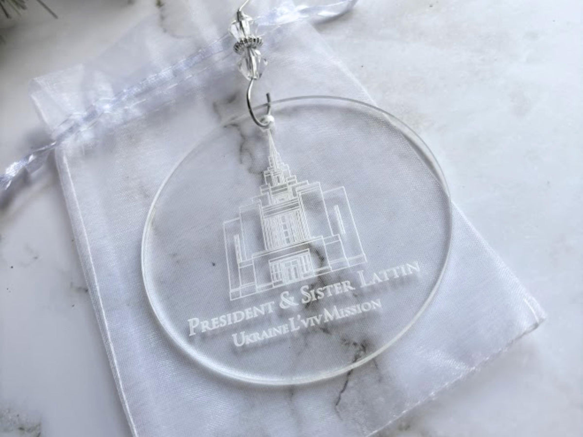 Temple Ornament - Christmas Gift for Missionaries & Mission Presidents