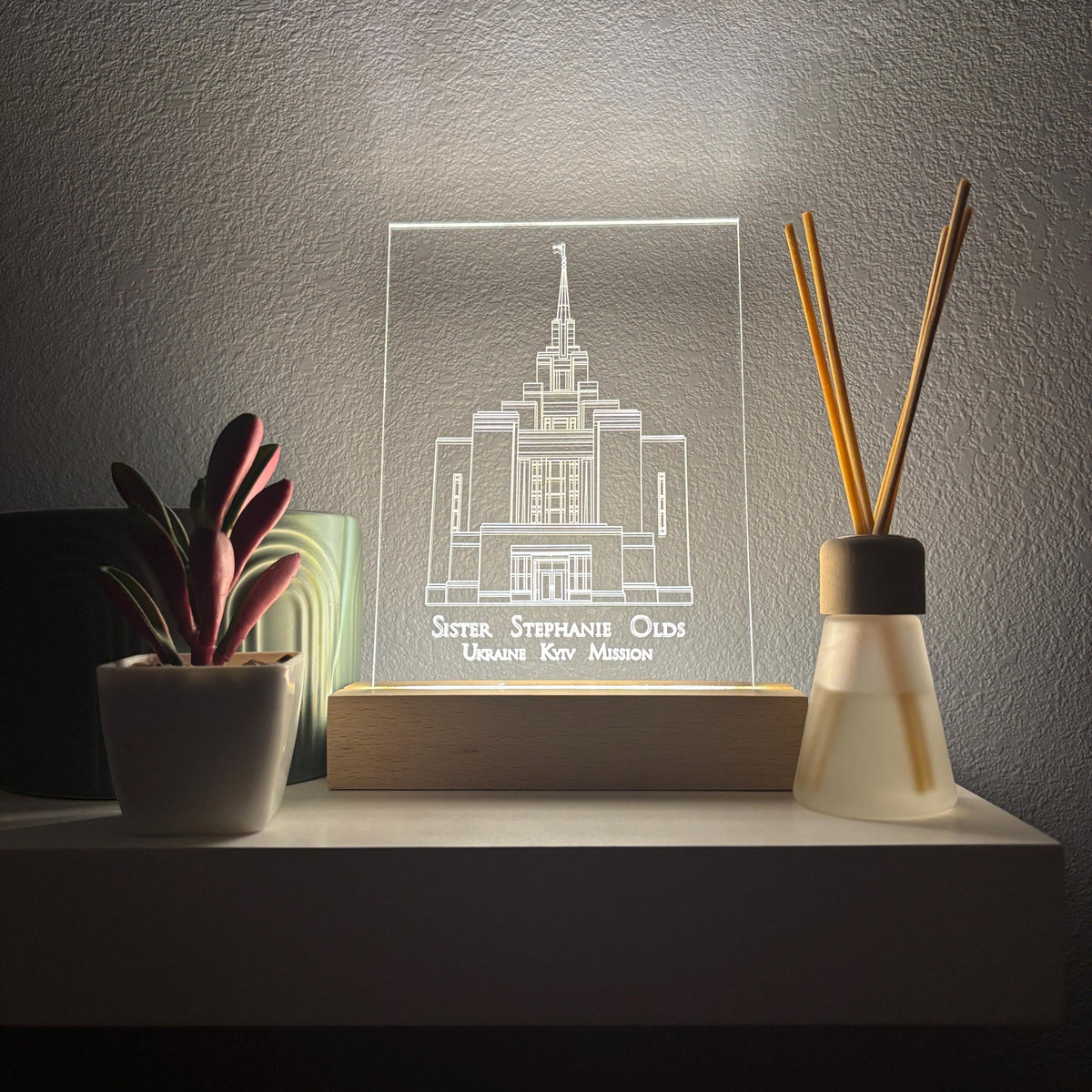 Custom Temple Night Light: Special Temple Gift