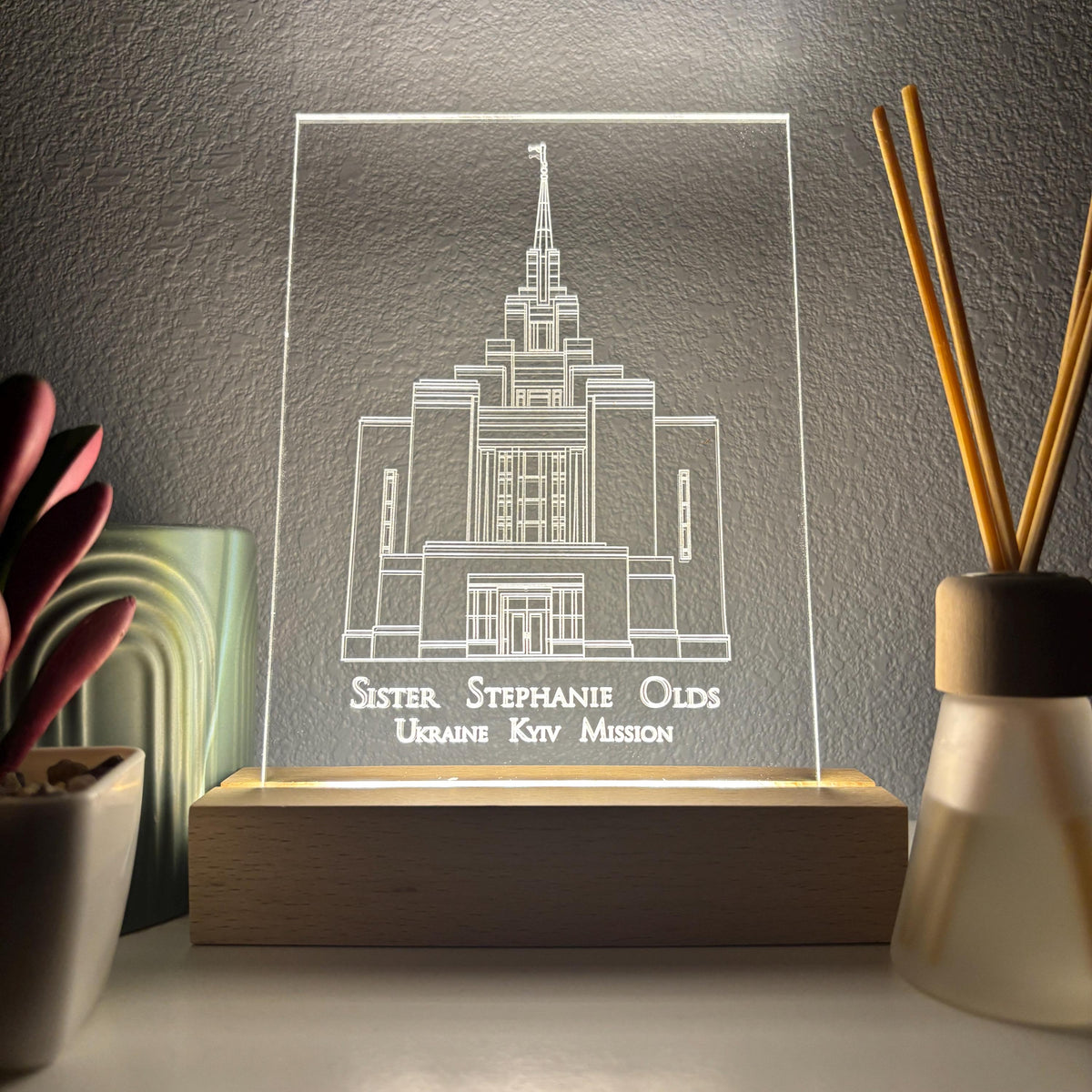 Custom Temple Night Light: Special Temple Gift