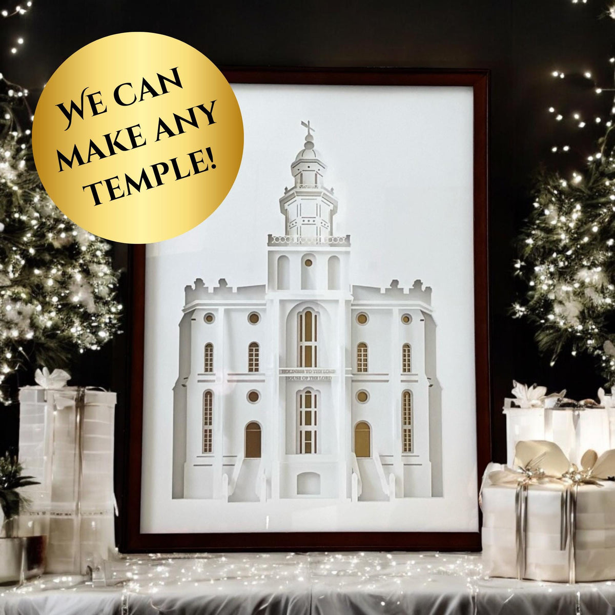 11"x14" Temple Art Shadow Box