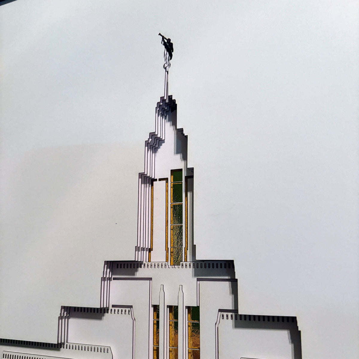 Draper Temple Art Shadow Box
