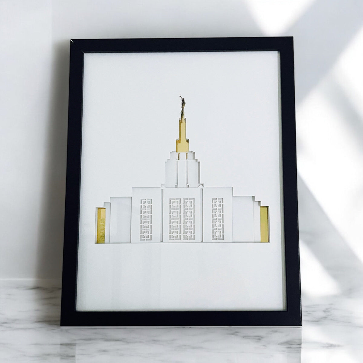 Idaho Falls Temple Art Shadow Box