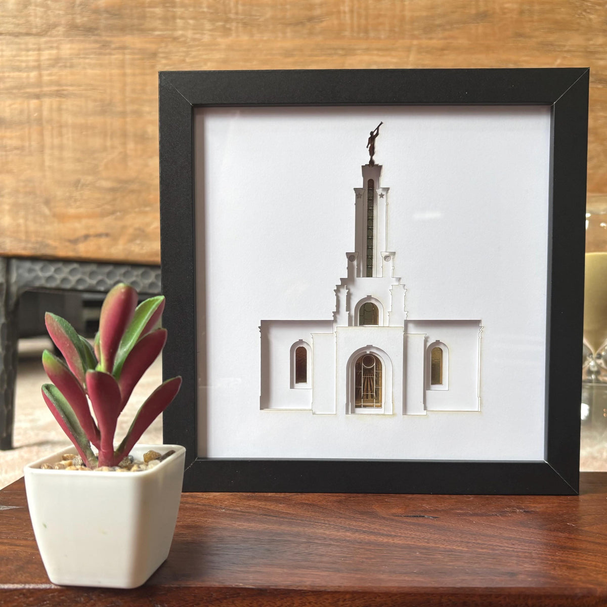 Lubbock Temple Shadow Box Art