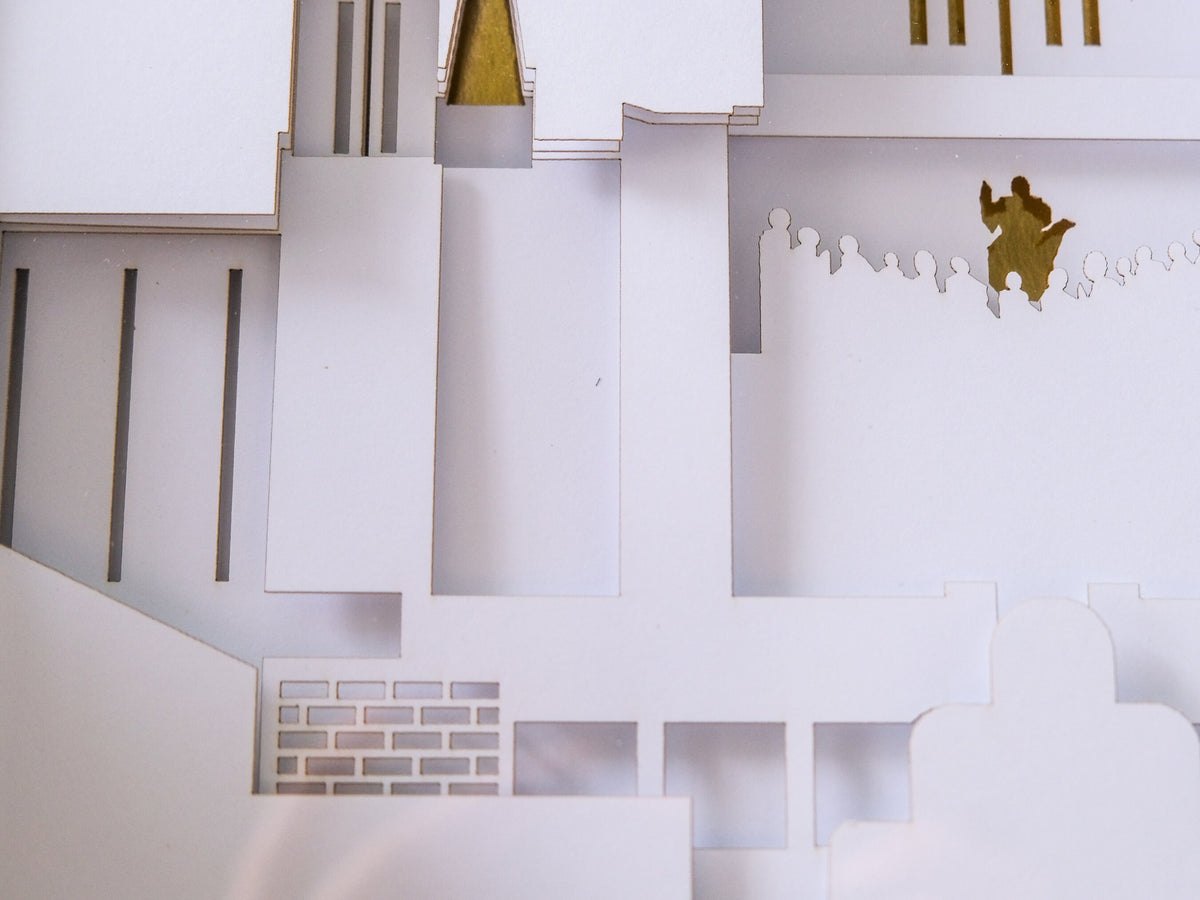 Oakland Temple Art Shadow Box
