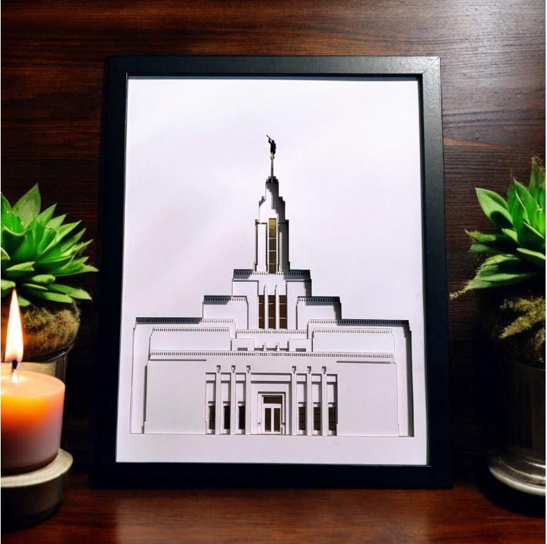 11"x14" Temple Art Shadow Box
