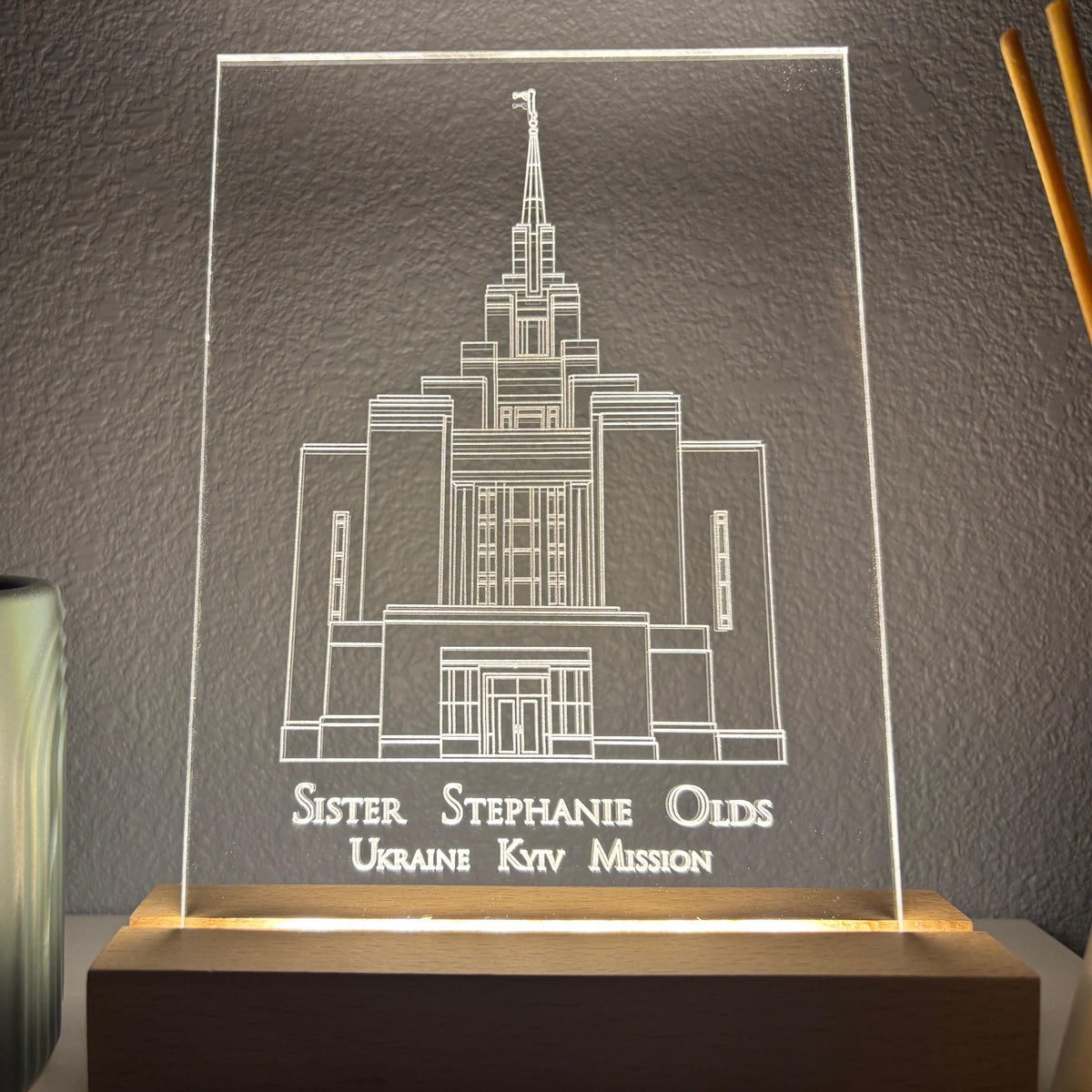 Custom Temple Night Light: Special Temple Gift