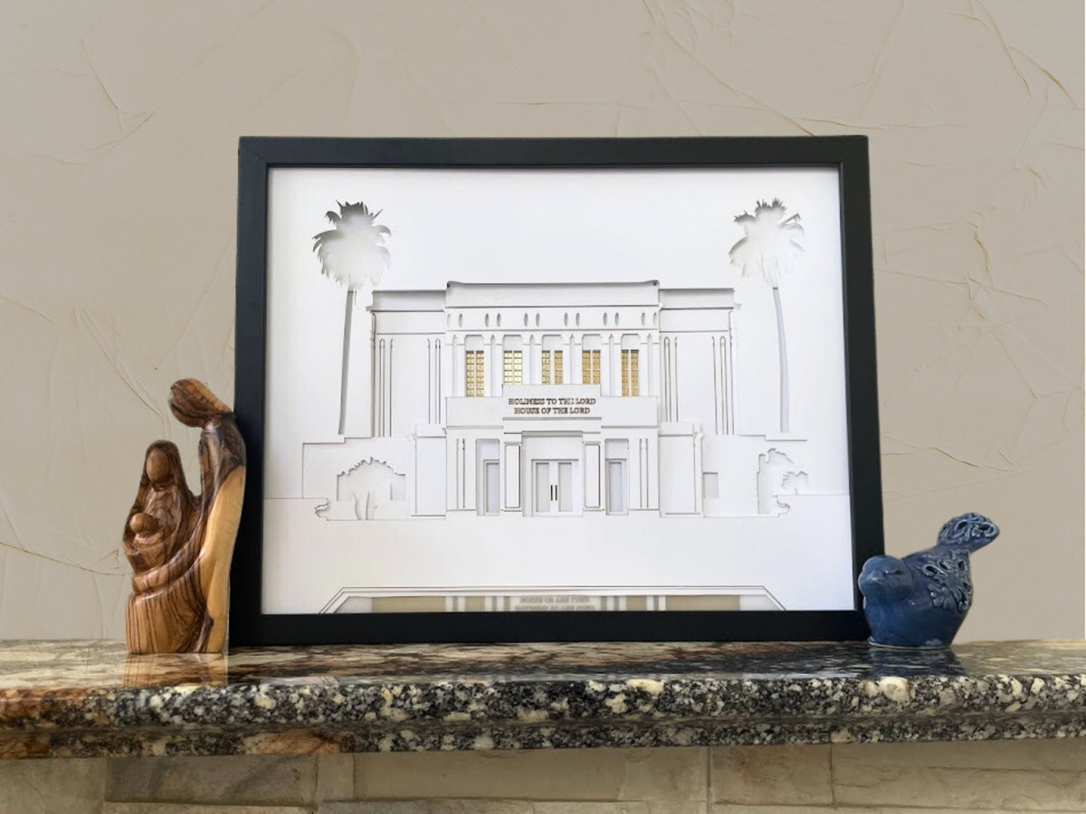 Mesa Temple Art Shadow Box