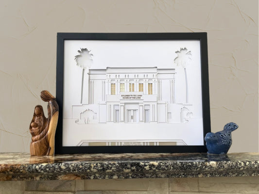 Mesa Temple Art Shadow Box